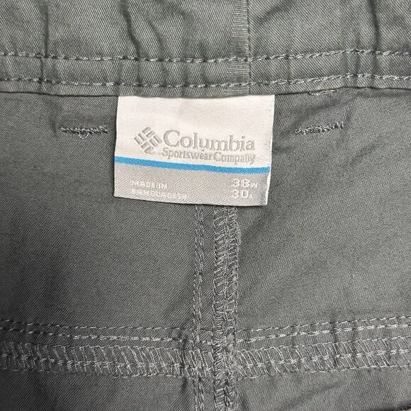 Columbia Pants Mens 38x30 Gray Rapid Rivers Regular Fit Outdoor Utility Workwear - Picture 2 of 9
